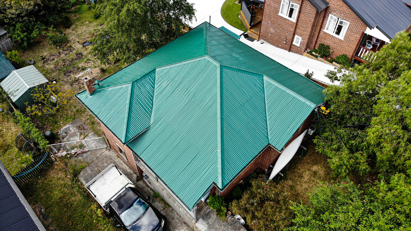Roof Top View - Green Color